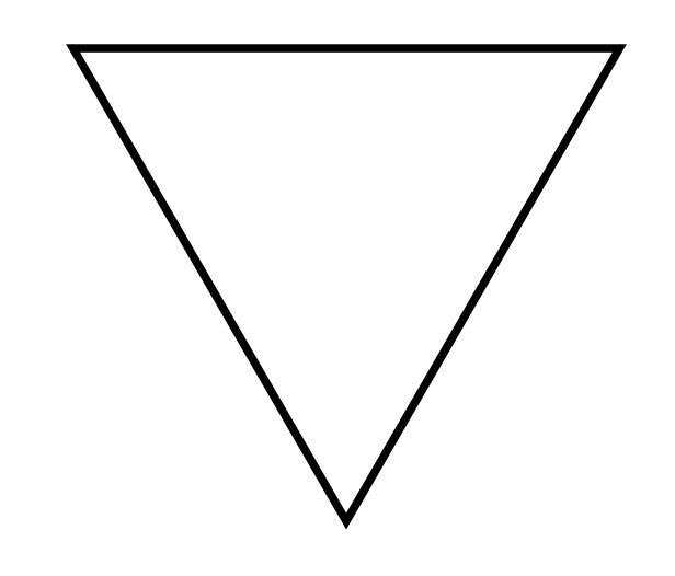 Inverted Triangle Symbol