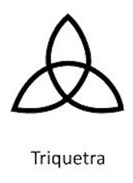 Triple Goddess or Triquetra Symbol